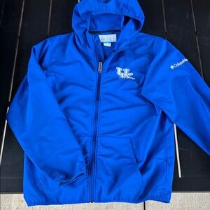 Columbia Blue Zip-Up Hoodie Sweatshirt